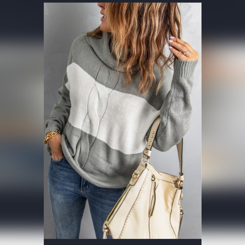 Turtleneck Loose Knitted Sweater